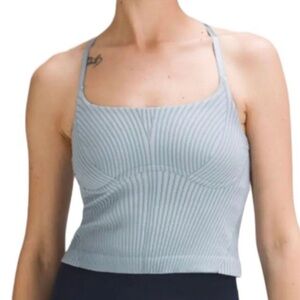 LULULEMON STRAPPY SEAMLESS YOGA SHELF TANK